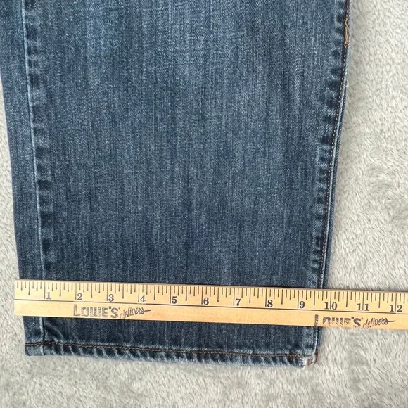 Lucky Brand Jeans Mens 36x27 181 Relaxed Straight Leg Short Inseam Dark Wash - Picture 8 of 12